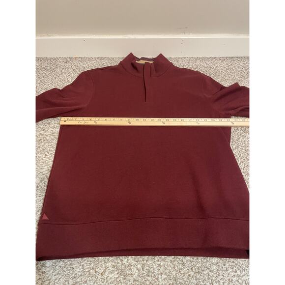 UNTUCKit 1/4 Zip Sweatshirt Size Large Burgundy Men's Corral Style #40297 - Picture 6 of 8